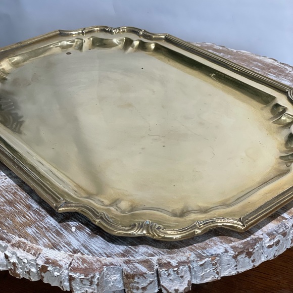 Vintage Hampton Brass Shop large serving tray - Picture 11 of 12